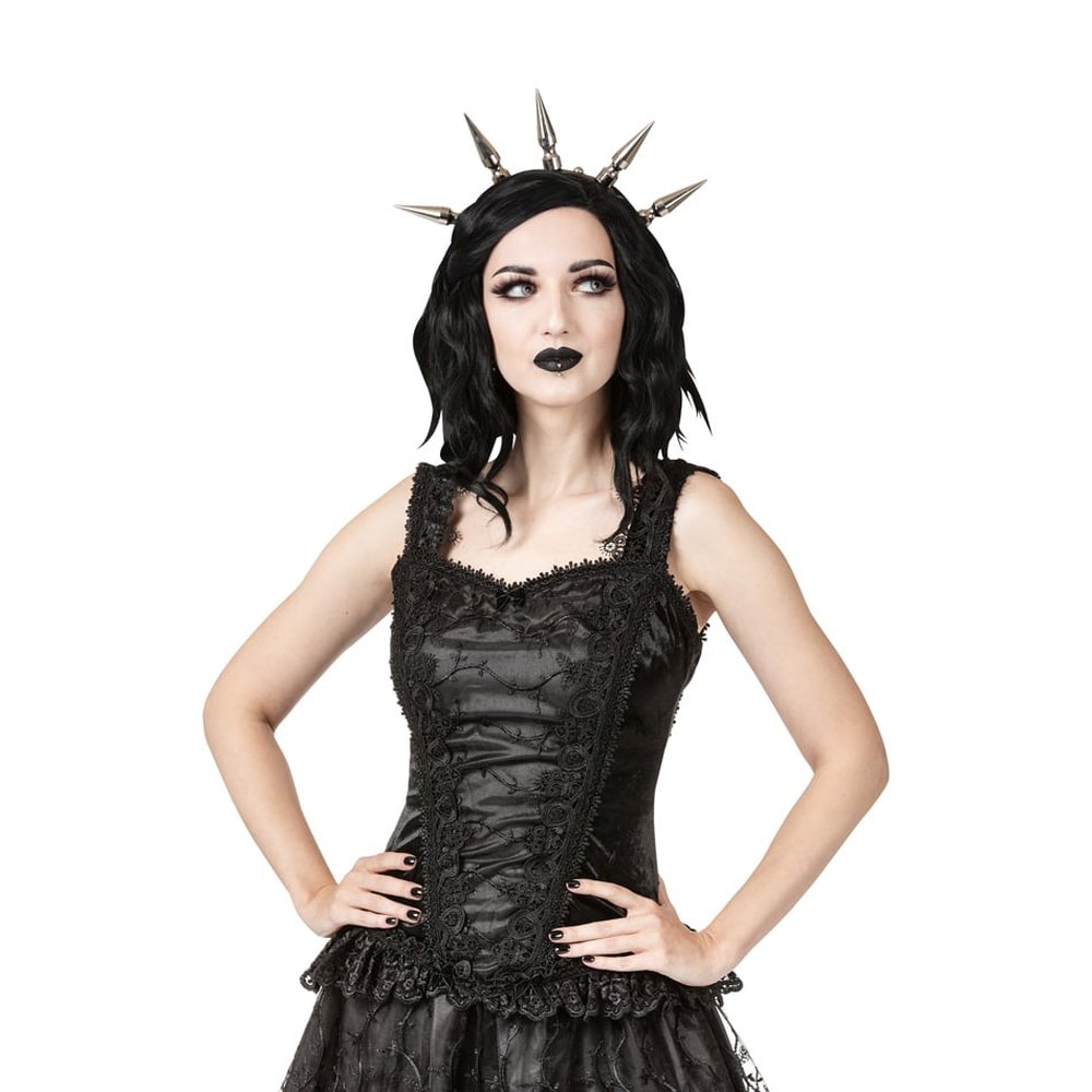 Sinister - 1298 Mouwloze top - Zwart